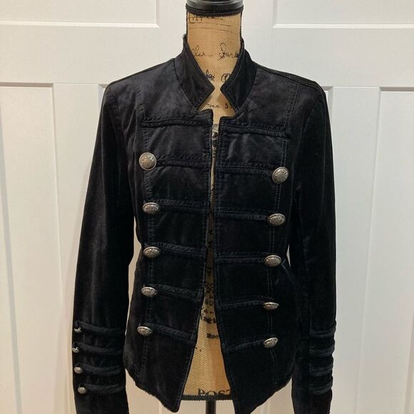 NWT Free People Velvet Fitted Military Jacket Small - Picture 5 of 13